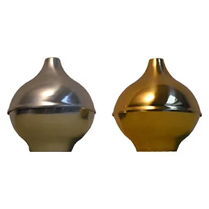 Srebrna (aluminium) i złota (mosiądz) kula