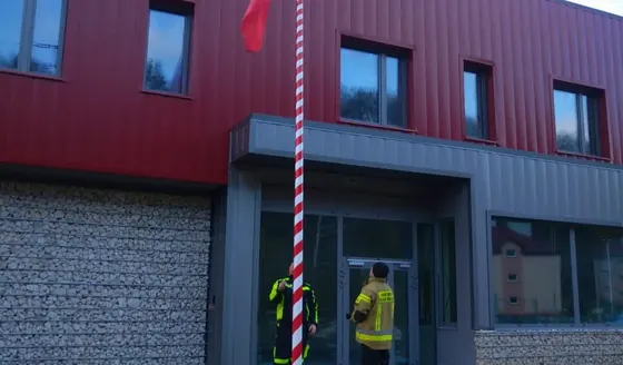 Cieszyn — maszt biało-czerwony