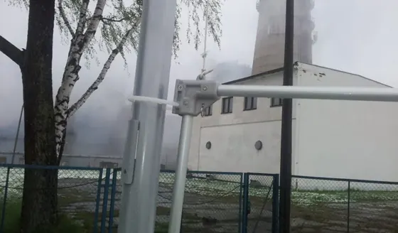 Bielsko-Biała — ramię windtrackera na maszcie aluminiowym segmentowym