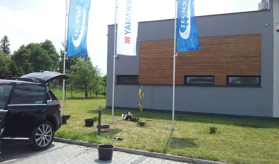 Mikołów — montaż masztu aluminiowego